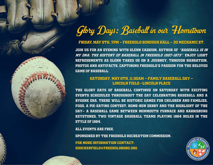 Historic Baseball event flyer