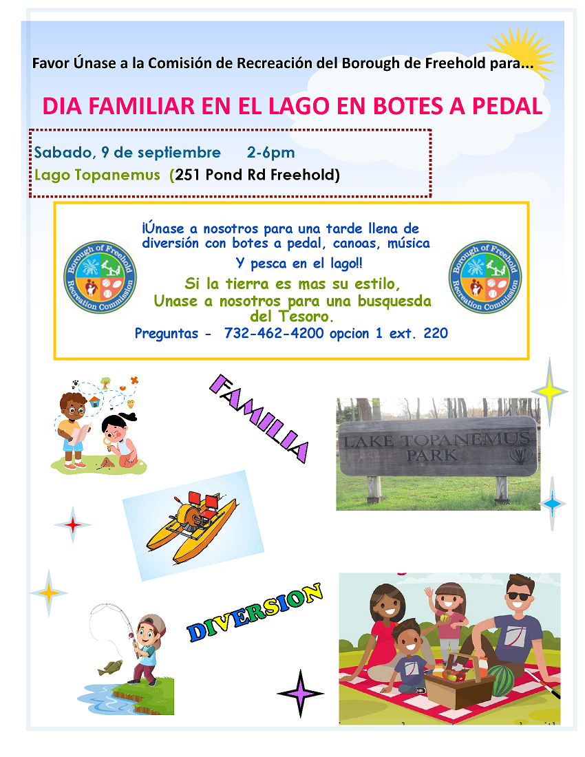 Family Fun Day Spanish Flyer