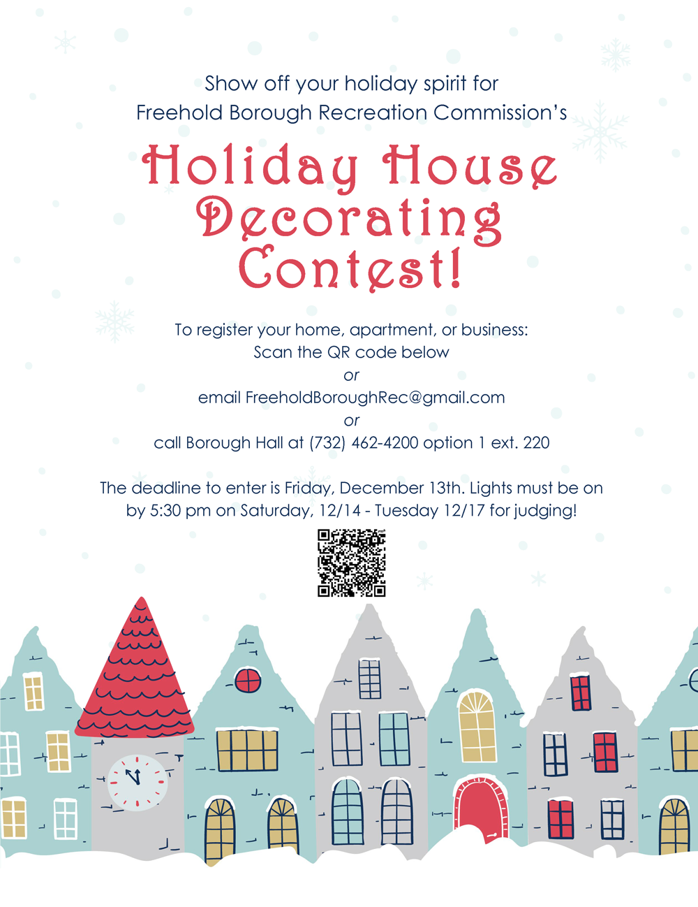 Holiday Decorating Contest English Flyer. Click to open an OCR scanned PDF version of it.
