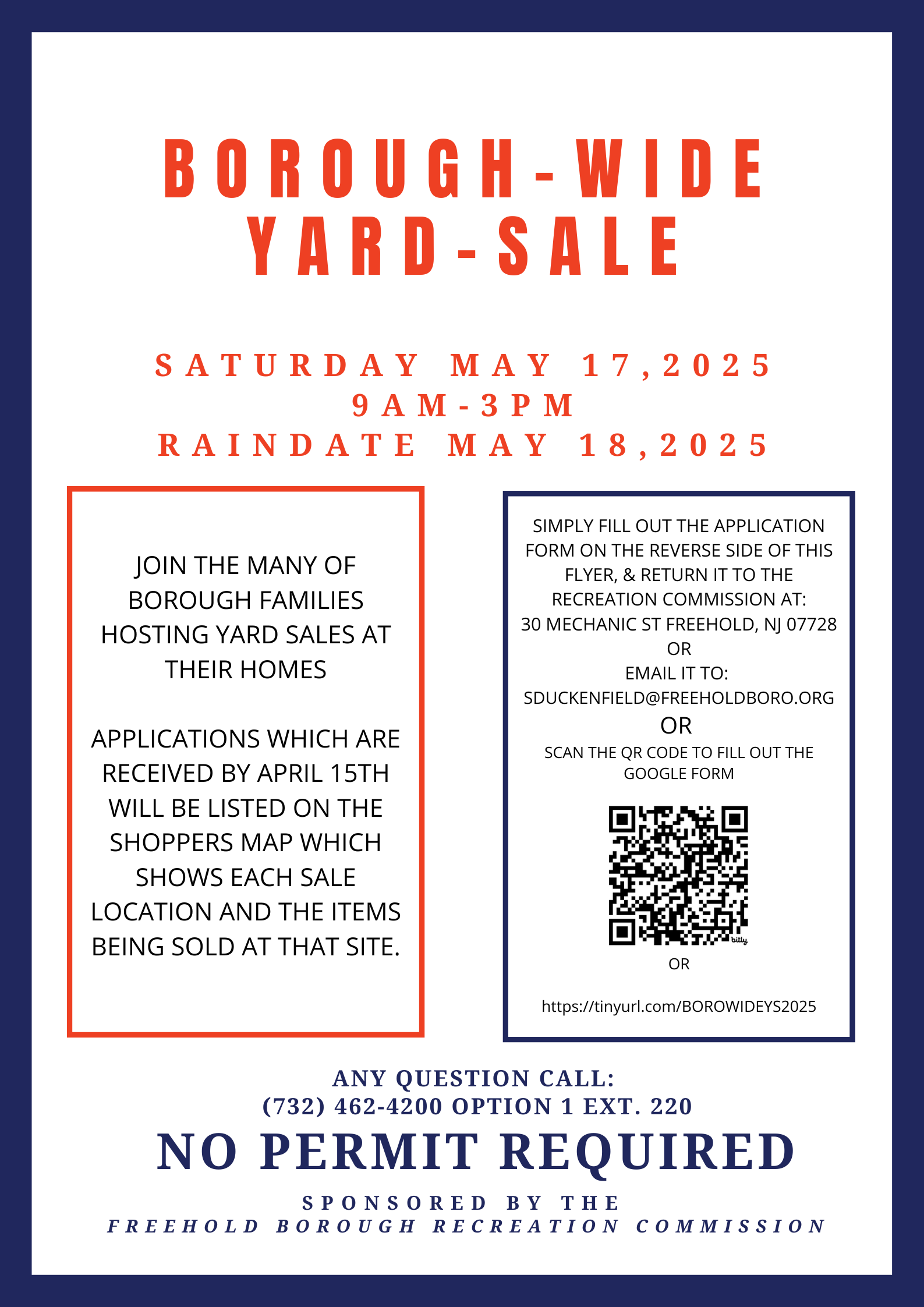 Yard Sale Poster - English. Click to open an OCR scanned PDF version of it.