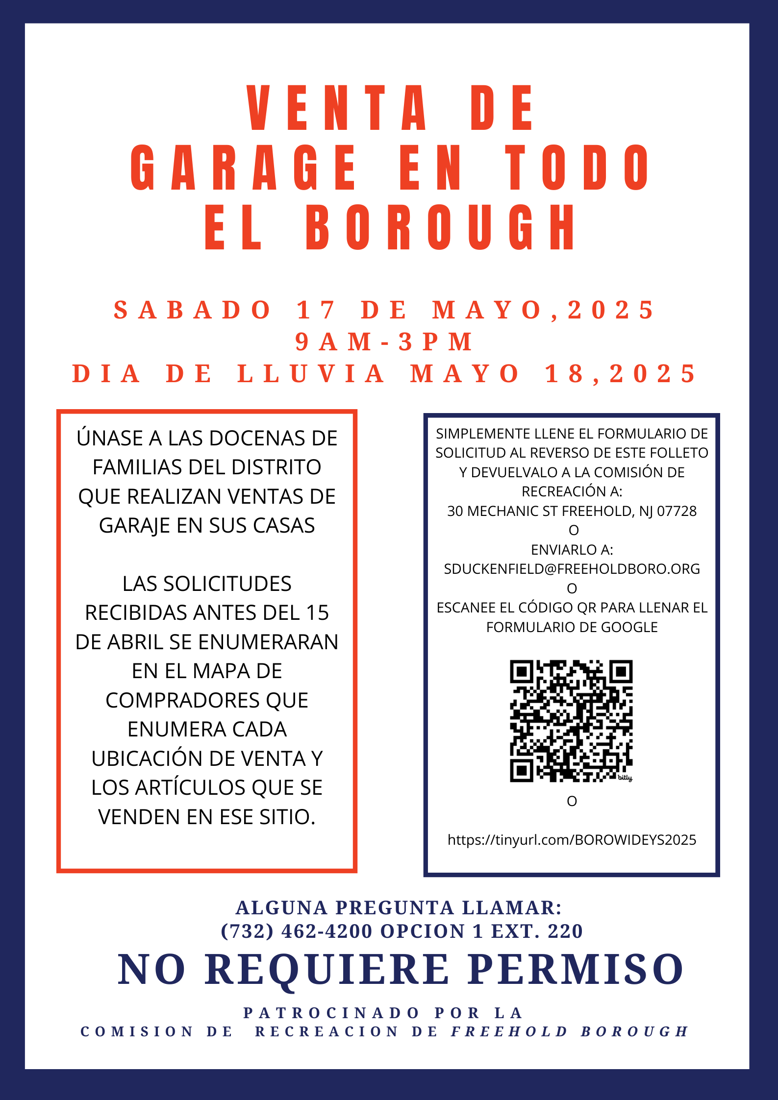 Yard Sale Poster - Spanish. Click to open an OCR scanned PDF version of it.